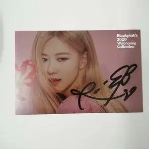 朴彩英小卡官方朴彩英亲笔签名照片rose签名照保真周边应援生日礼