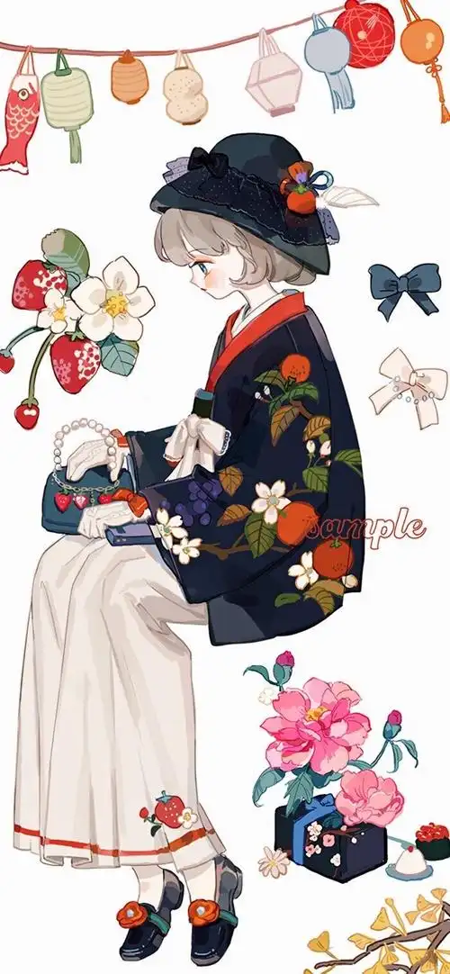 动漫壁纸和风少女