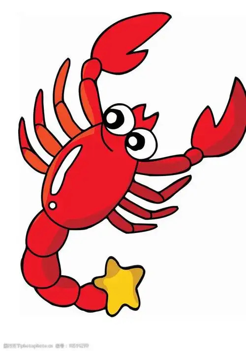 卡通虾图片