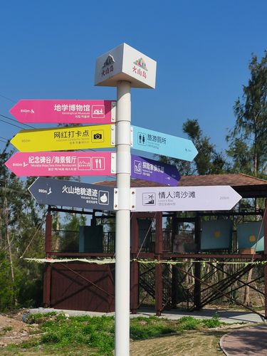 景区指路牌 户外导向牌立式指路牌分流景区指示牌小区指引牌路标牌