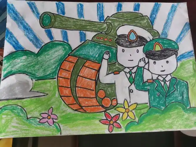 "小小军魂梦"亲子绘画作品评选结果