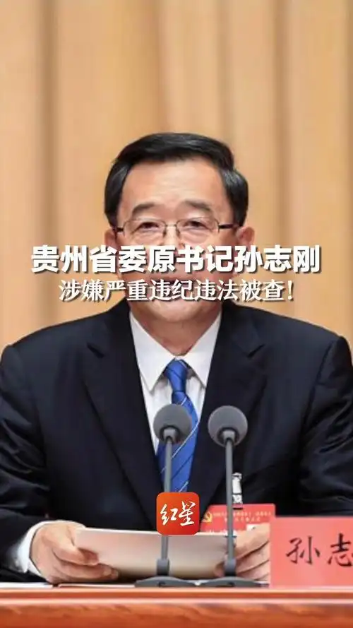 贵州省委原书记孙志刚涉嫌严重违纪违法被查