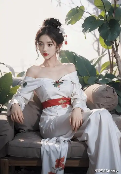 好看的唯美少女古装汉服美女_白色_丛林_古代