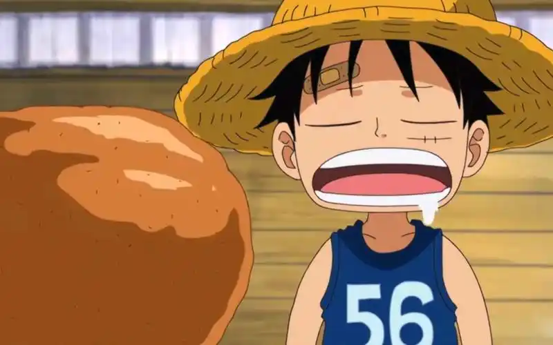 小时候的路飞好可爱