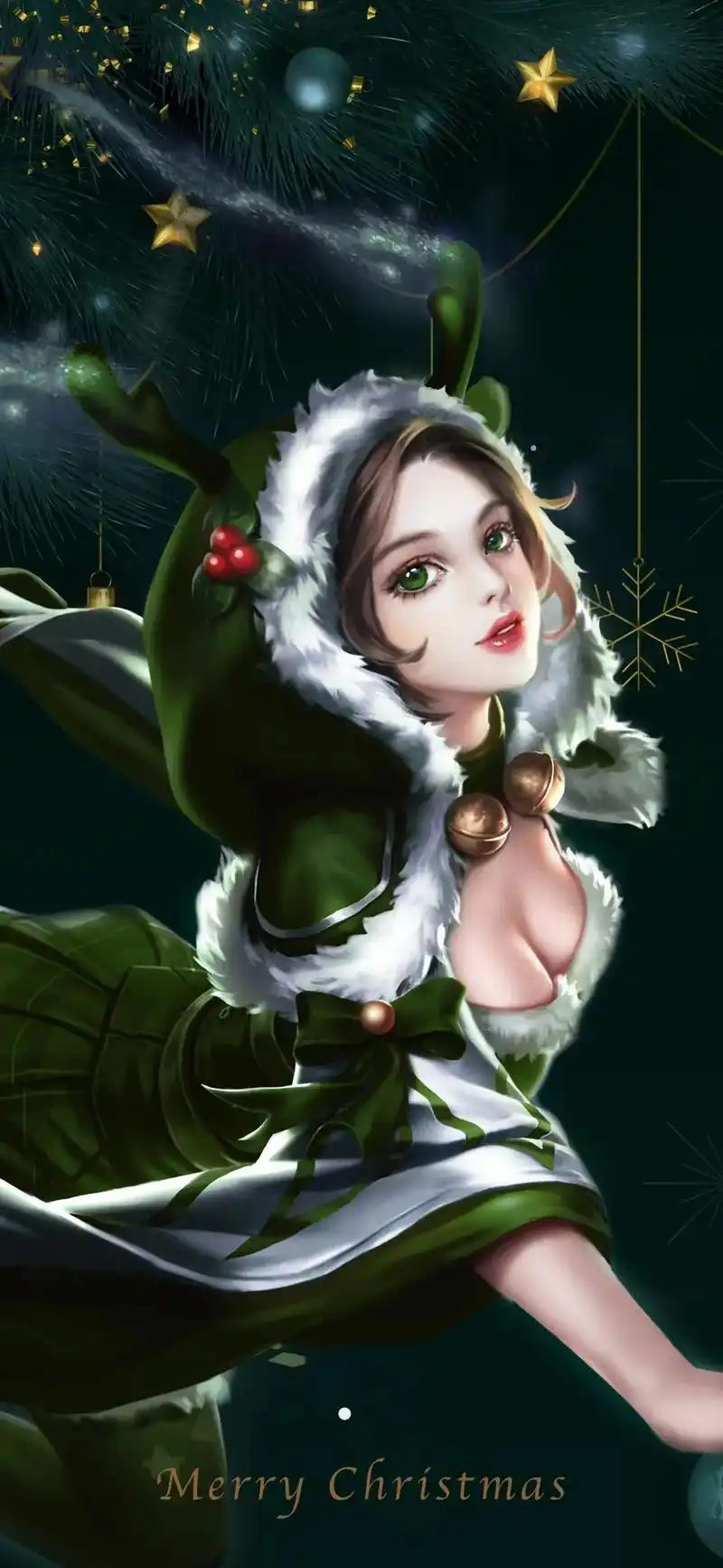 圣诞快乐#圣诞 #貂蝉 #王者荣耀#壁纸 - 抖音