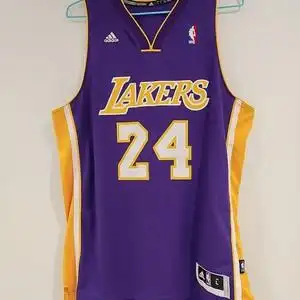 美版正品 科比布莱恩特湖人队24号 紫色sw球迷版球衣r30初版刺绣