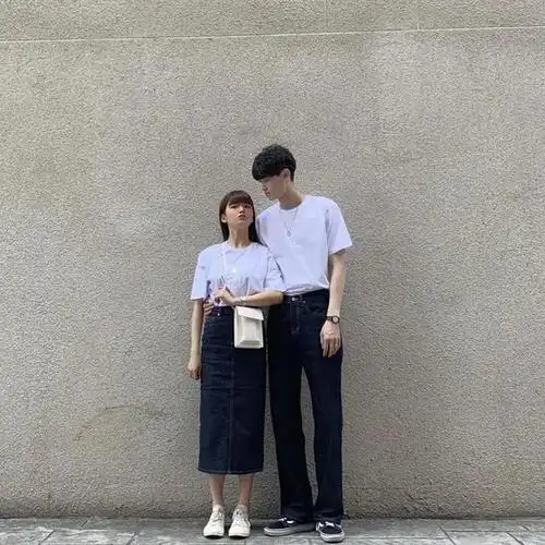 身高156小个子跟183男友情侣装搭配显高时尚气质秀恩爱很高级