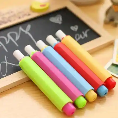 5pcs chalk holder case cover plastic for school office 9.5x1.5cm