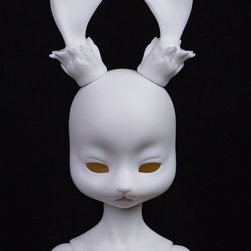 bjd幽谷1/4女萨芬娜素头单头(sd娃娃同类正版树脂)人形兔耳
