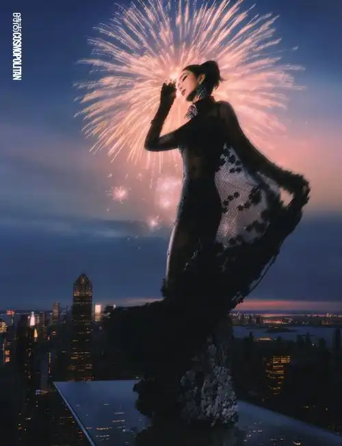 李冰冰周也时尚cosmo四月刊封面##李冰冰周也双a