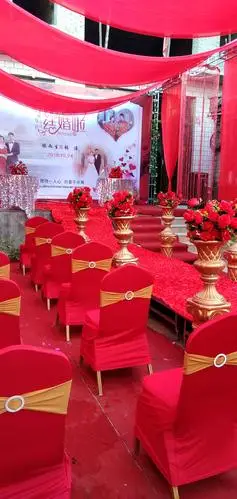 金百合婚庆策划 小院婚礼现场