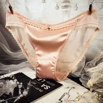 浅紫 馨粉色>轻熟内裤女潮鲜色女款内裤小裤衩小姐姐 s>美少女女内衣