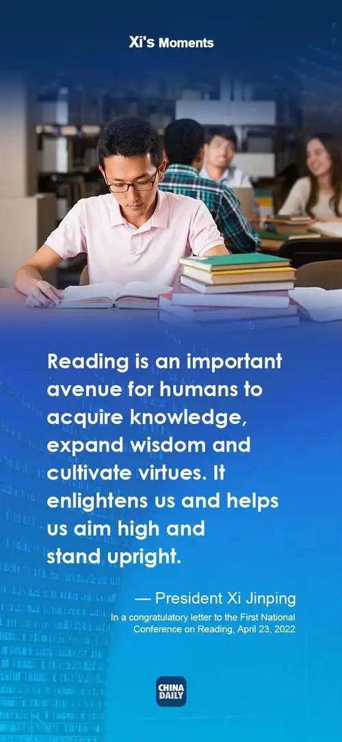 president xi on reading - chinadaily.com.cn