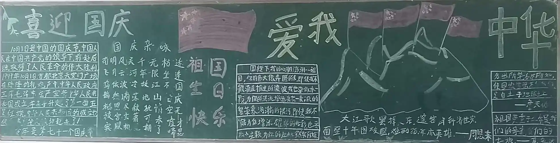 2020年下学期第二刊"喜迎国庆,爱我中华"黑板报评比结果