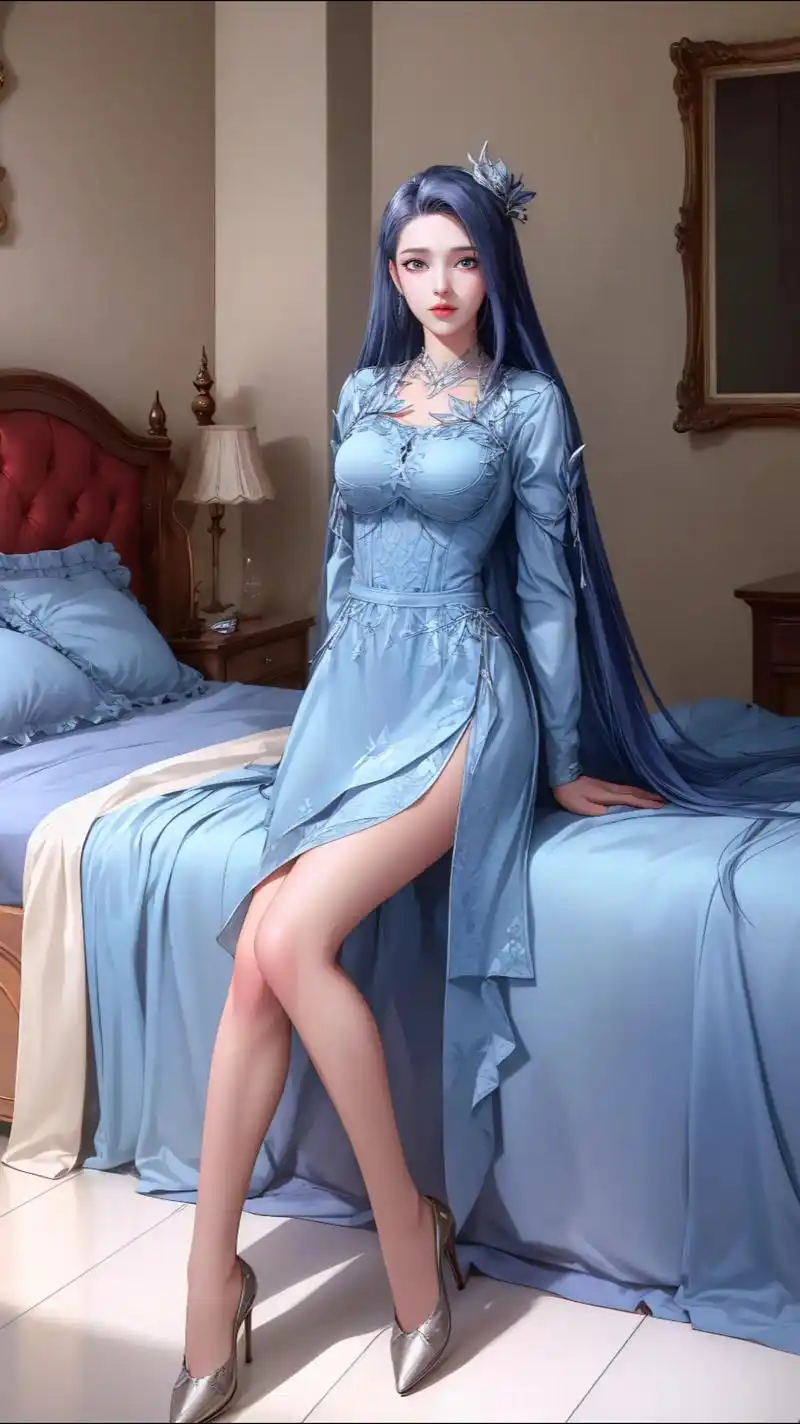 国漫美女 #斗罗大陆 #阿银 #ai绘画 #大长腿 - 抖音