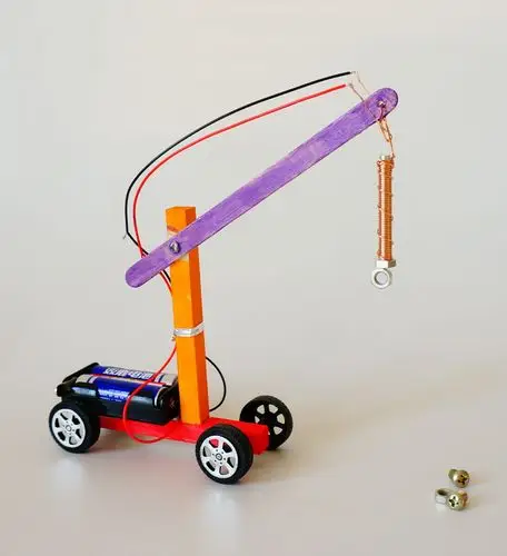 学生科普培训课科技小制作实验材料 儿童diy手工电磁起重机