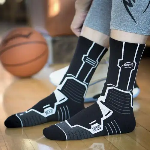 niceid篮球运动袜子男中筒高帮专业实战毛巾长筒运动袜