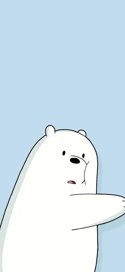 白熊_手机壁纸_动漫卡通手机壁纸_我要个性网