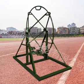 转轮旋转滚轮浪木训练户外抗眩晕训练器材旋梯体能训练单双杠