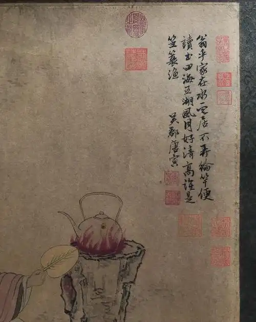 唐寅巅峰之作竹林七贤图真迹