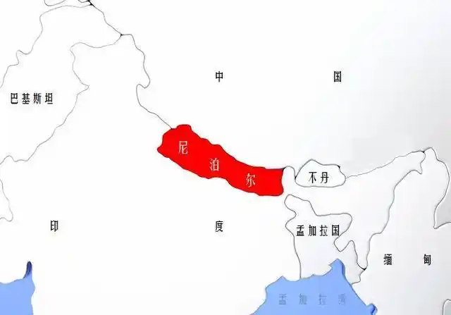 尼泊尔位置图