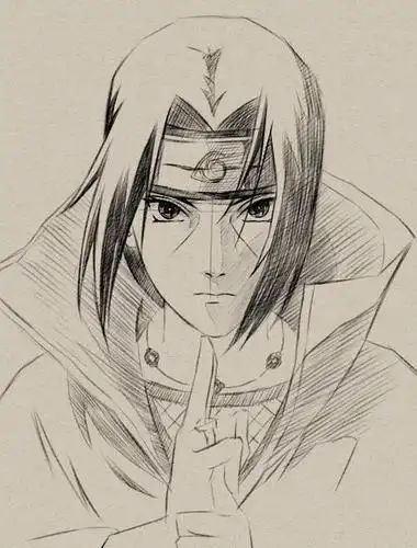 宇智波鼬简笔画素描视频 简笔画图片大全-蒲城教育文学网