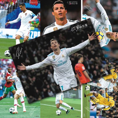 c罗海报罗纳尔多海报 尤文图斯皇马足球明星球星宿舍壁画壁纸周边