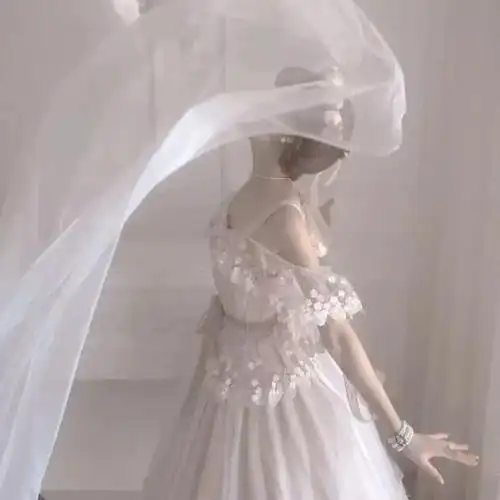超级仙气的女生头像婚纱白婚纱头像