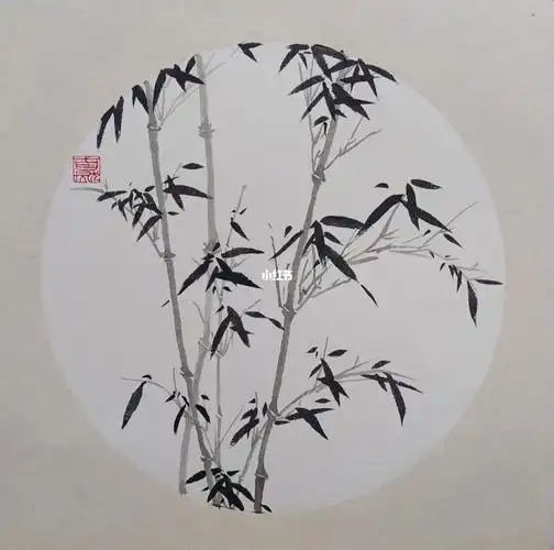 国画  #国画小写意  #写意国画  #水墨画  临吴镇《墨竹谱》