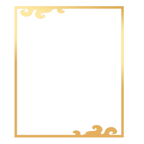 欧式复古金色渐变边框图片