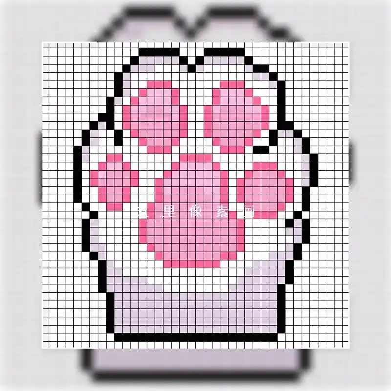 像素画 #网格画教学  #像素画教程  - 抖音