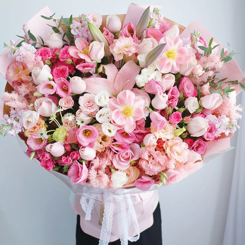 超大鲜花花束北京天津同城送花送妈妈女友生日北京杭州速递情人节