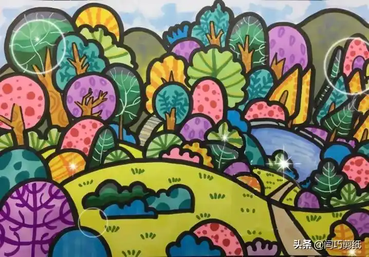 绘画作品图片大全马克笔(9～12岁儿童画美术一步一步教)