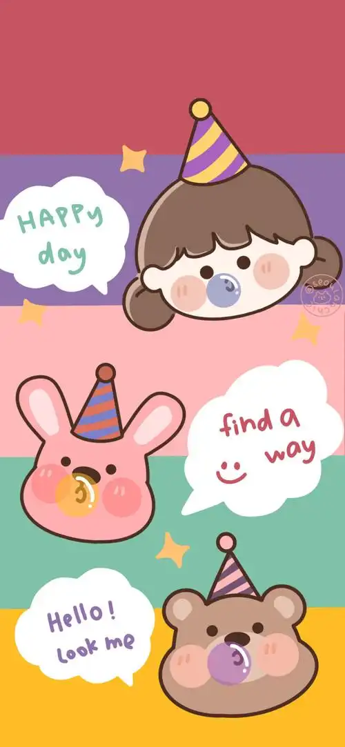 seoulanchic 插画 素材 ins 韩系 可爱 简约 手绘 动漫 锁屏 屏保