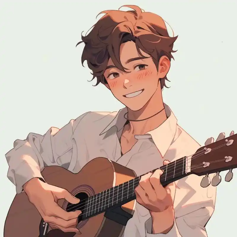 旧漫头像,弹吉他的男孩.#优质头像 #一起换头像 #吉他 # - 抖音