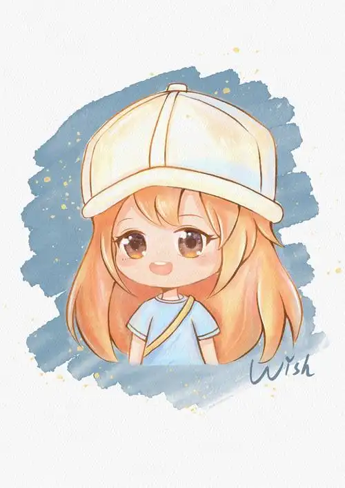 q版可爱女生头像血小板同人