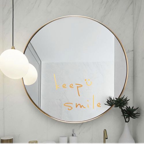 ins服装店装饰背景面贴镜子浴室店铺服装网红墙贴