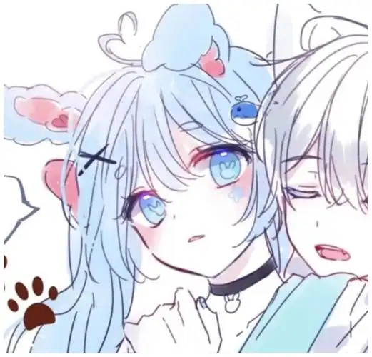 卡通·至尊版·情侣头像,甜蜜的恩爱情侣头像,俏皮超治愈