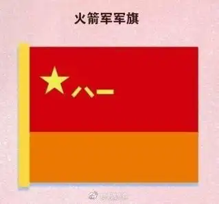 旗面上半部保持中国人民解放军军旗的基本样式,正红色旗面,上有金黄色