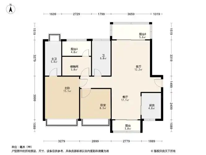 禹洲朗悦户型图