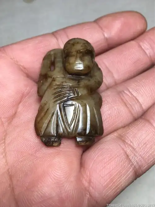 宋代和田白玉玉人