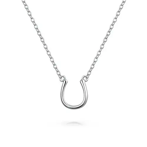 bling jewelry 贝灵珠宝 纯银幸运马蹄铁图案造型吊坠项链 16英寸