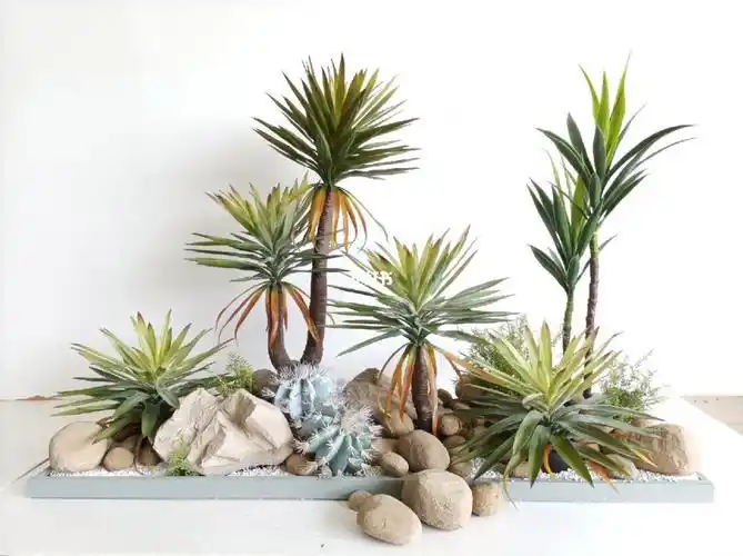仿真植物景观造景沙漠景剑兰73仿真石头