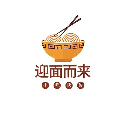 面条面食logo模板美食面条logo