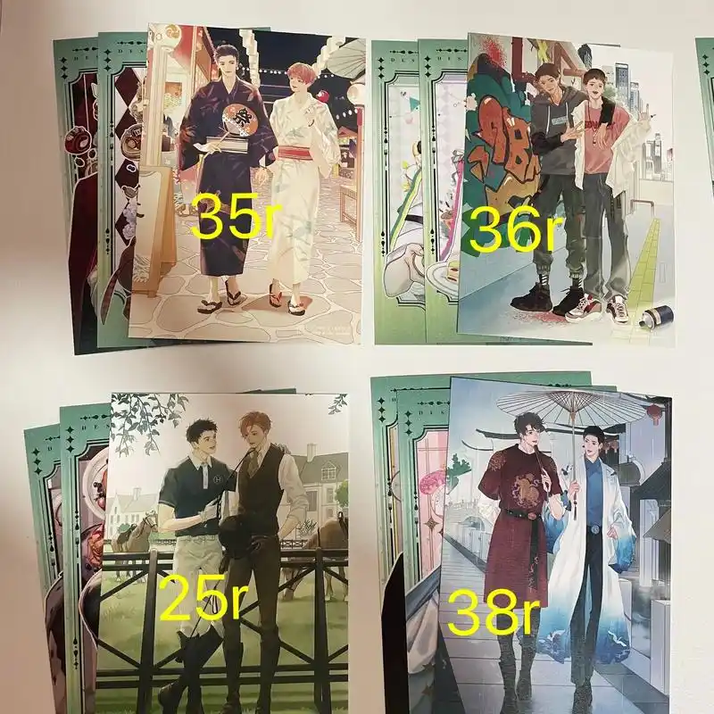 188男团 #原顾 #李简 出188夏日限定明信片 甜品明 - 抖音