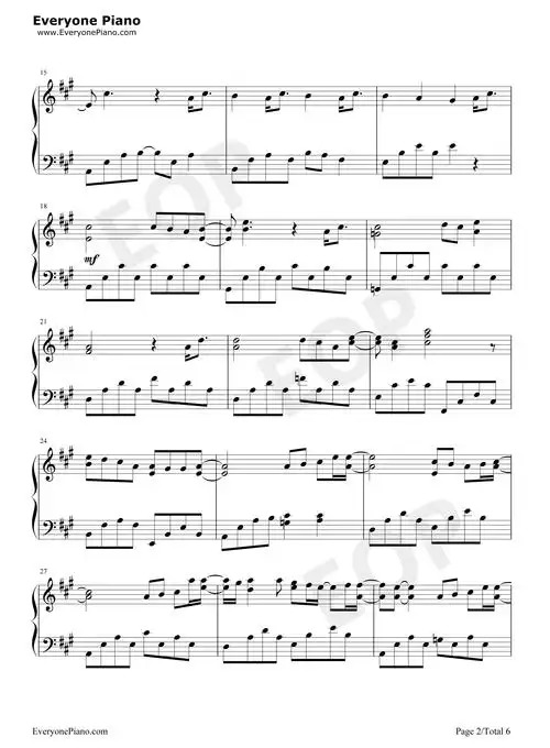 花海钢琴谱-周杰伦-看谱啦