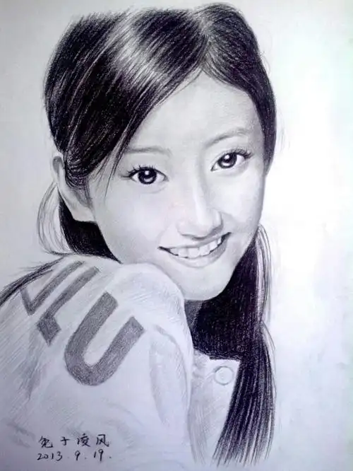 原创作品:素描景甜