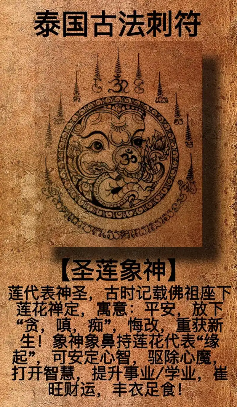 泰国刺符经文符案.