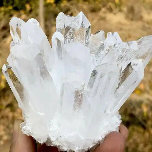 矿宝白水晶簇原石摆件天然消磁白水晶矿标本客厅办公室新家装饰摆