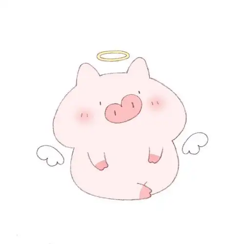 卡通猪头像情侣头像可爱卡通头像